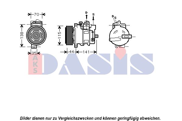 AKS DASIS Kompressor,kliimaseade 850379N